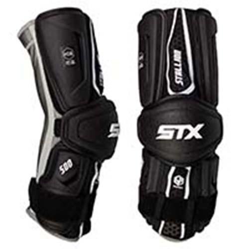 STX Stallion 500 Senior Lacrosse Arm Guards - Black (NEW) 