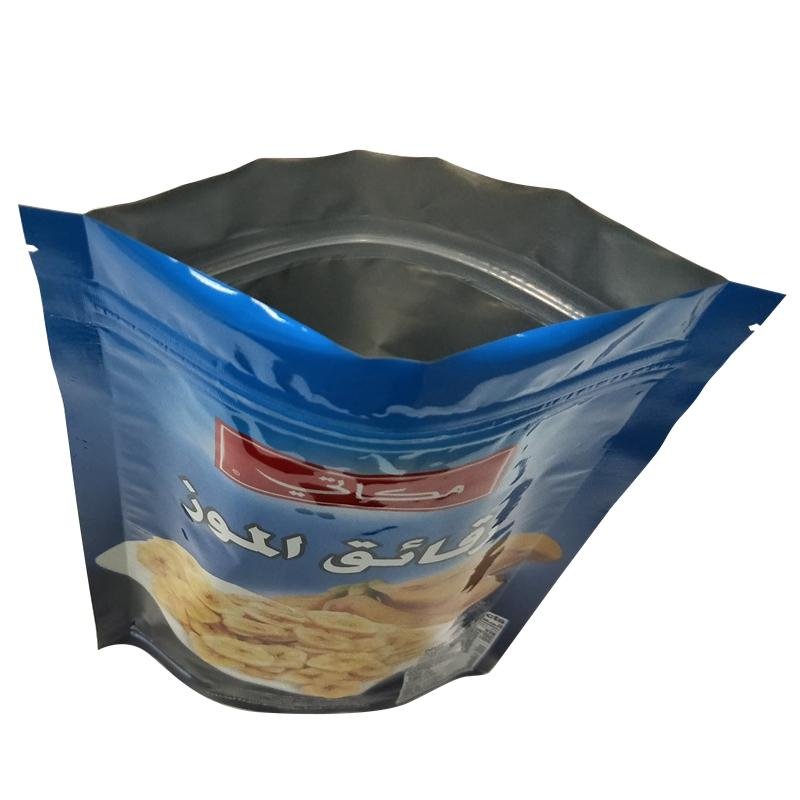 Top quality cheap price resealable zipper snack pouch dry fruit bag for chips 2