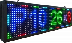 P10 full color LED moving message sign WiFi control 