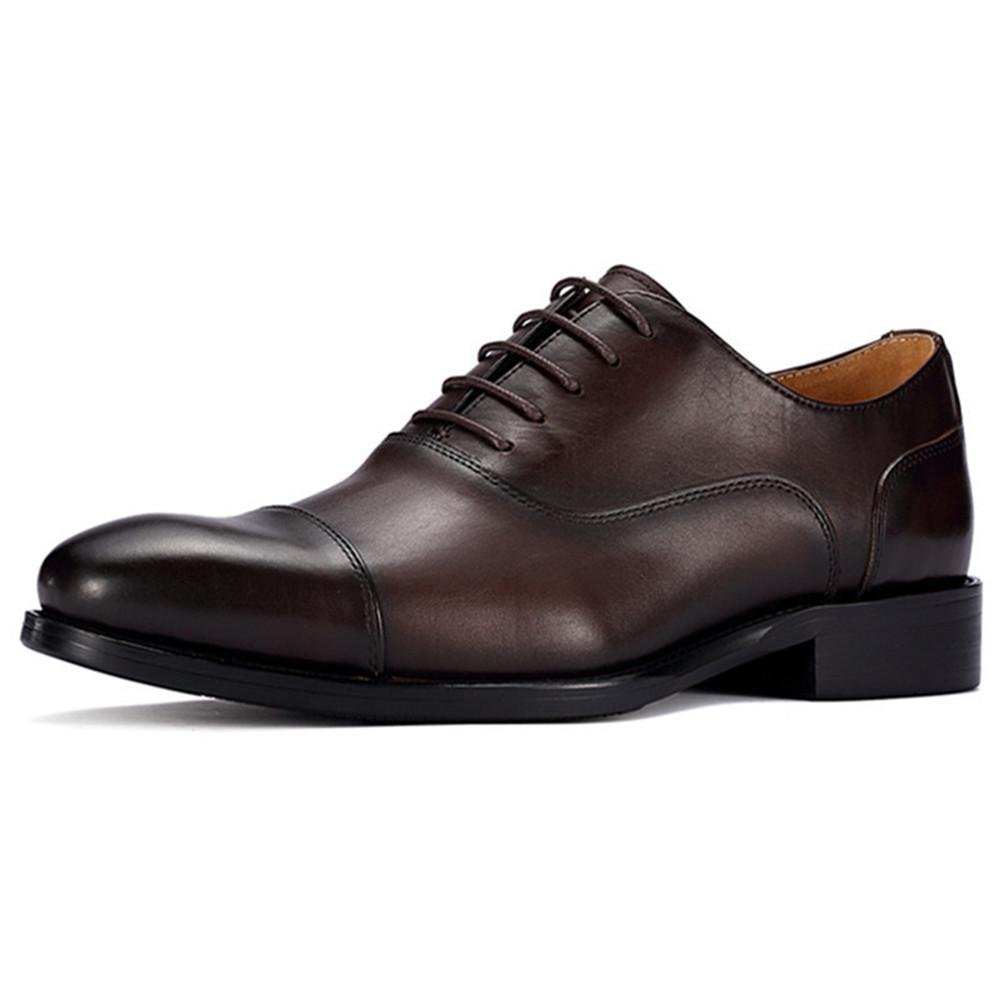 Men height increasing dress shoes leather