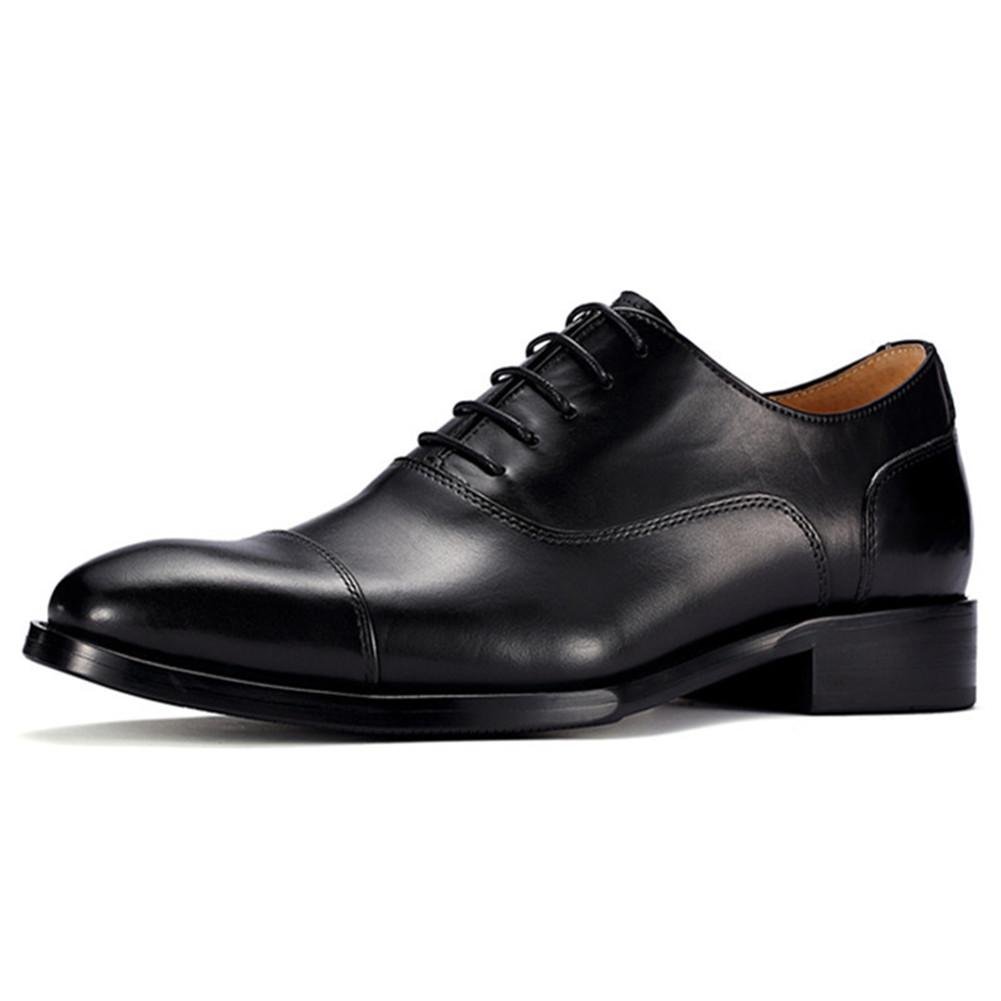 Men height increasing dress shoes leather 3
