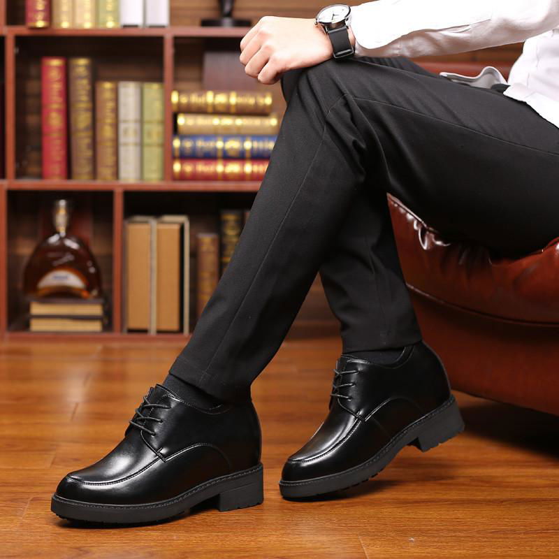 extra high men height increasing elevator dress shoes get taller 10 cm 5