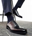 Handmade men's dress shoes genuine leather height increasing 6 cm 5