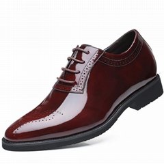 men height increasing dress shoes leather get taller 7 cm/9 cm