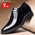 men height increasing dress shoes leather get taller 7 cm/9 cm 2