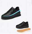 Casual men height increasing shoes leather get taller 7 cm/9 cm 3