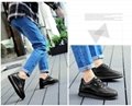Casual men height increasing shoes leather get taller 7 cm/9 cm 5