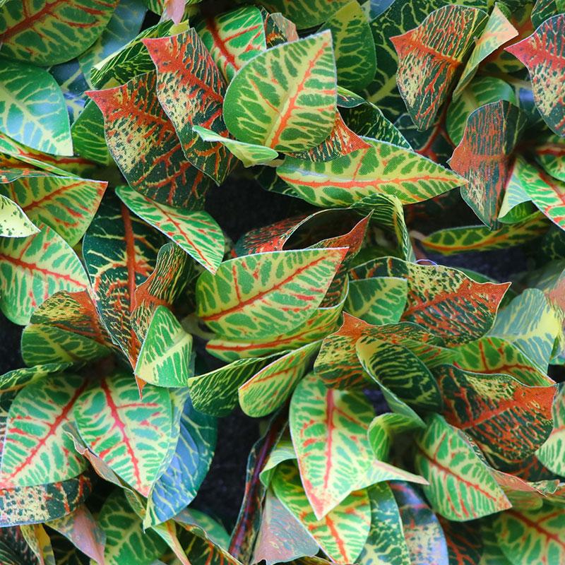 Low maintance leaf plant wall artificial grass wall panels for