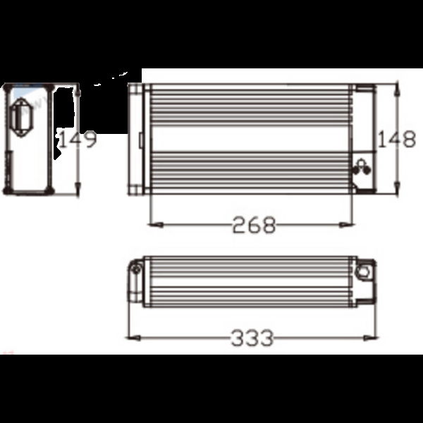 24V 36V 48V Back Rack Shelf L   age Battery Ebike  3