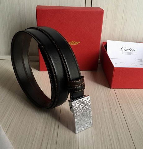 CARTIER BELT DOUBLE C TANK AMÉRICAINE BELT MEN REAL LEATHER CARTIER ...