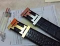 Hermès Togo calfskin leather hermes belt fashion H buckle man hermes strap