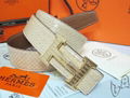 Hermès Togo calfskin leather hermes belt fashion H buckle man hermes strap