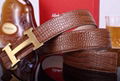 Hermès Togo calfskin leather        belt fashion H buckle man        strap 12