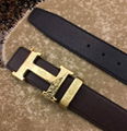 Hermès Togo calfskin leather hermes belt fashion H buckle man hermes strap