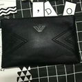 Armani wallet real leather purse man zipper burse hot sale notecase wtih box  9