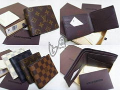 LV wallet ZIPPY XL long purse LV MULTIPLE SLEDER man leather cluth bag SLENDER 