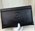 Herme wallet men cluth bag        purse real leather        cluth bag black  9