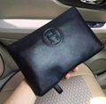 Herme wallet men cluth bag hermes purse real leather hermes cluth bag black 