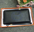 Herme wallet men cluth bag hermes purse real leather hermes cluth bag black 