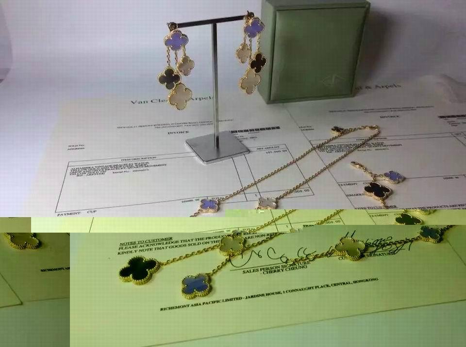 Van Cleef & Arpels jewelry necklace lady earring gift box bracelet  5