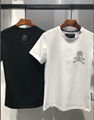 PHILIPP PLEIN Washed T-shirt Logo Cotton polo PP tshirt Skeleton man tops 