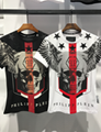 PHILIPP PLEIN Washed T-shirt Logo Cotton polo PP tshirt Skeleton man tops 