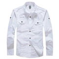 Armani Point collar shirt dress fashion blouse man long suit armani overshirt 