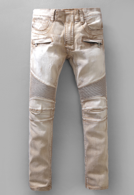 Balmain jeans man long pant wash skinny jean pants fashion balmain trouses  14