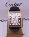 Cartier watch diamond lady fashion quartz wristwatch swiss movement stem-winder