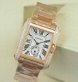Cartier watch diamond lady fashion quartz wristwatch swiss movement stem-winder 7