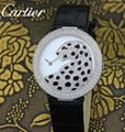 Cartier watch diamond lady fashion quartz wristwatch swiss movement stem-winder