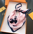 LV Monogram Confidential Bandeau scarf neckerchief LV muffler ID Giant Square