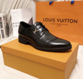 LV GRENELLE RICHELIEUS LANCE UPS LV LOAFERS MAN BUCKLE SHOES LV MOCCASINS
