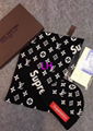 LV scarf man wool hat warm Knitted neckerchief LV muffler cap set