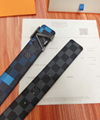 lv initiales 40mm reversible monogram eclipse 014685 LV Shape 40mm Belt