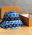 LOUIS VUITTON MONOGRAM DENIM HAT RAINCOVER Bob Bucket hat LV beanie