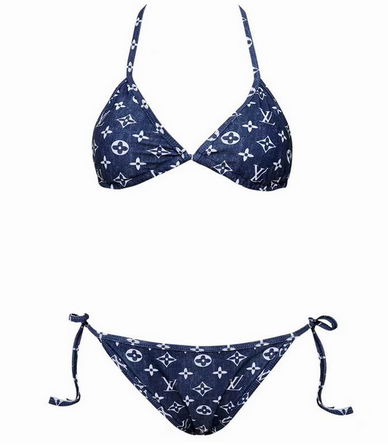 LV ESCALE BIKINI TOP BOTTOMS ONE PIECE SWIMSUIT BLUE MONOGRAM SWIMWEAR - 269 (China Trading ...