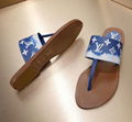 LV ESCALE LOCK IT FLAT MULE BOM DIA LOUIS VUITTON LOCK IT SUNBATH SLIDES