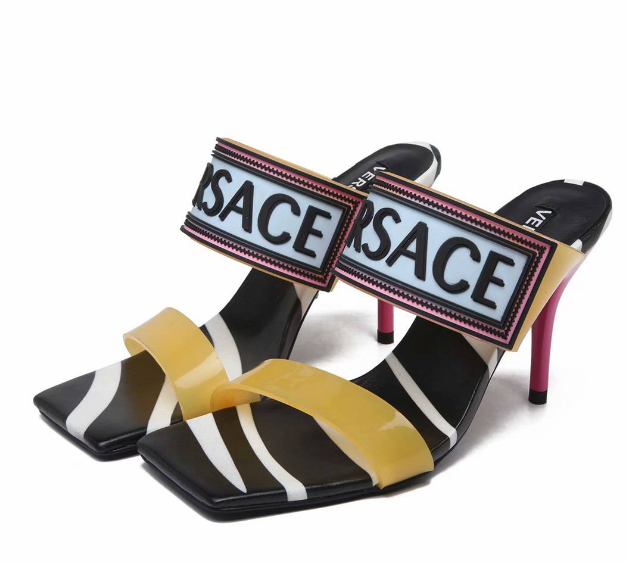 versace vintage logo heels