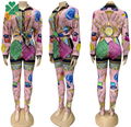 Versace bodys Dress one-piece woman Versace Siamese sexy jumpsuit Hot!