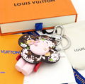 LV Trainer Mini Icons Bag Charm & Key Holder FLEUR D EPI BAG CHARM