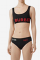 Burberry logo tape vintage check bikini briefs top burberry swimsuit triangle