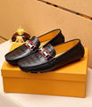 LV GRENELLE RICHELIEUS LANCE UPS LV LOAFERS MAN BUCKLE SHOES LV MOCCASINS