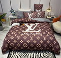 LV Four-piece bed sheet high-quality cotton four-season sheets bedding sets