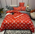 LV Four-piece bed sheet high-quality cotton four-season sheets bedding sets