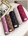       scarf signature neckerchief       muffler GG knitted wool shawl silk scarf 9
