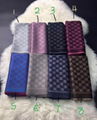 Gucci scarf signature neckerchief gucci muffler GG knitted wool shawl silk scarf