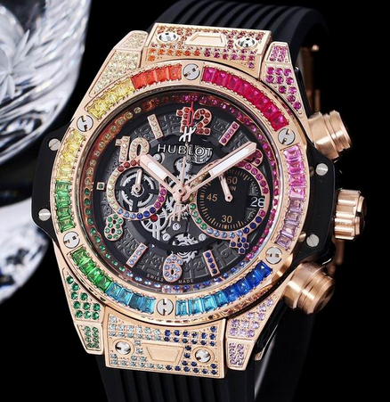 Hulbot watch automatic swiss quariz watch diamonds manual hulbot matic watch  1