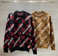 GUCCI sweater wool top with GG printed gucci cardigan gucci jumper sweatshirt