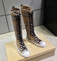          ankle boots knee thigh high          booties hi cut sneakers leather 6